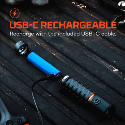 Torchy 2K Black Line | Rechargeable (USB-C)